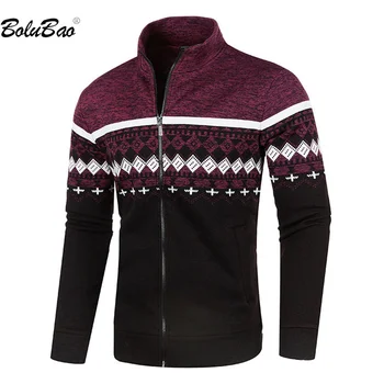 BOLUBAO 2023, Уличен случайни пуловер за мъжете, топло палто с принтом в тон, Висококачествен дизайн, Модерен пуловер за мъже