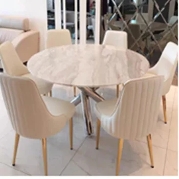 Модерни столове за хранене Със сгъваема облегалка, Бяла Ресторант Табуретка, Дизайнерски комплекти градински мебели за почивка Silla Plegable