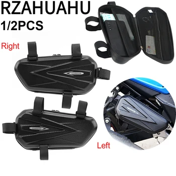 Подвесная чанта за електрически велосипед RZAHUAHU, богат на функции Мотоциклетът Рама, Странична чанта с твърда черупка, Триъгълен чанта за планински Велосипед, Мотор чанта