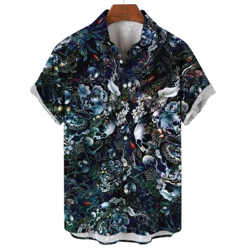 Годишният модерен и естетичен дизайн, с принтом за мъжки ризи, леки и дишащи празнични ризи.