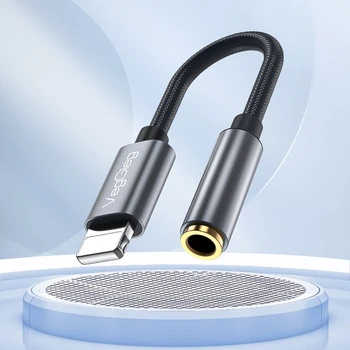 Конектор 3.5 мм аудио сплитер за слушалки за Apple 3,5 мм жак адаптер Aux кабел за iPhone 14 13 12 11 Pro Max