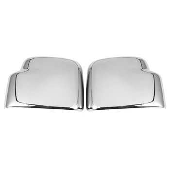 Капачки за огледала за обратно виждане Декоративна капачка на Страничните огледала за Suzuki Jimny 2007-2017 Автомобили стикер Сребрист цвят