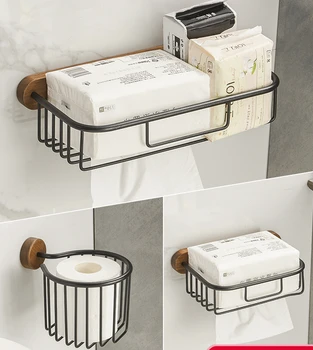 Кутия за салфетки, шкаф за тоалетни аксесоари, рафтове за съхранение на тоалетна хартия, държач за ролка хартия