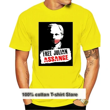 Нови безплатни мъжки тениски Julian Assange, размер S, 2Xl