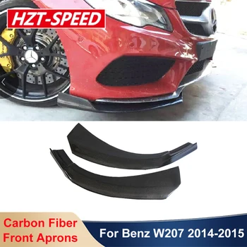 W207 Истински Предни Престилки От Въглеродни Влакна, Сплитер За Устни В Броня Benz W207 E200 E260 E300 Coupe, Модификация 2014-2015