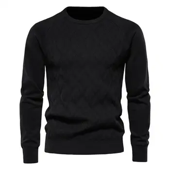 Мъжки Пуловер 2023, Есенно-зимния Нова Оборудвана Долния пуловер, Всекидневни вязаный топ Голям Размер