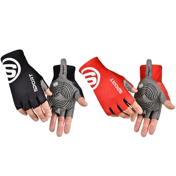 Унисекс ръкавици от Ледената Коприна, Дишащи Спортни Ръкавици за езда, колоездачни ръкавици с полупальцами