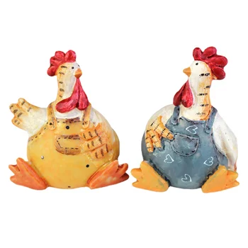 2 Бр Двойка Пилешки Бижута Във Формата На Великденски Декор Избор На Пролетното Подарък Градинска Статуя Краси