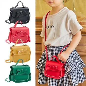 Нови чанти-незабавни посланици за деца, чанта Принцеси за момичета, Чанта С Лък, Портмонета за монети Принцеса