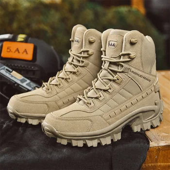 Мъжки тактически армейските обувки, Мъжки Военни Ботильоны за Пустинята, Работни обувки, Планински туризъм обувки