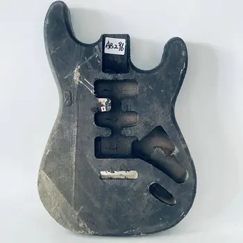 AB296 Недовършена корпус на китара ST от масив липа, Правосторонние звукосниматели HSH за замяна