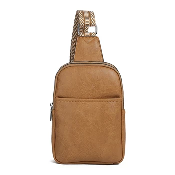 5 Цвята, Дамски Мъжки Нагрудная чанта-месинджър, цветен колан, лека Ретро-нагрудная чанта от изкуствена кожа, Пътна туризъм поясная чанта