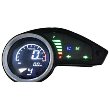 Универсален Цифров Мотоциклет Километража LCD м Скоростомер, Оборотомер Сензори с ночником