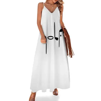 Нова рокля за голф без ръкави, дамски дълги рокли, секси вечерна рокля 2023