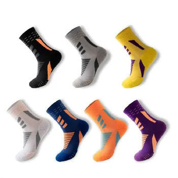 Професионални спортни чорапи за мъже, дамски чорапи за джогинг, баскетбол, дишащи, абсорбиращи потта, модерни улични модни чорапи