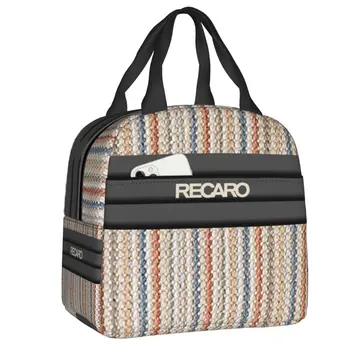 Топла обяд-бокс с логото на Recaros за жени, за многократна употреба термосумка-хладилник, чанта за обяд, контейнер за пикник чанти-тоут