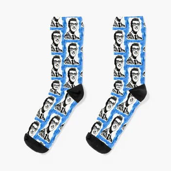 Чорапи Buddy Holly, дамски чорапи, Чорапи до глезена на крака, женски подарък за Свети Валентин за гаджето си, Мъжки чорап