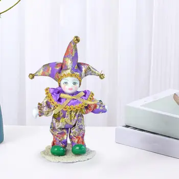 6-инчов кукла-клоун, облечен в костюм на драматичен изящно изкуство за колекции