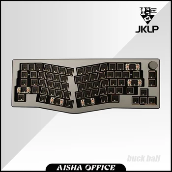 Комплекти механични клавиатури MXRSKEY Alice TK Многофункционална дръжка RGB Трехрежимная безжична полагане на геймърска клавиатура Подаръци за гейм лаптопи