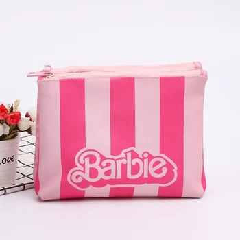Чанта за Барби Модни Прозрачни чанти с цип от PVC, Изкуствена кожа, Водоустойчив Калъф за съхранение на козметика, дамска Чанта с магнитна тока, Подаръци