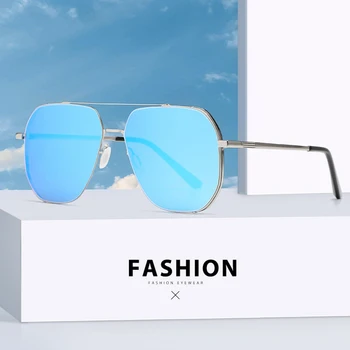 Луксозни мъжки поляризирани слънчеви очила за шофиране, очила за мъже и жени, Маркови дизайнерски мъжки черни слънчеви очила-пилоти UV400 JS8507