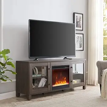 Правоъгълна поставка за телевизор до 80 инча черно манто поставка за телевизор в хола