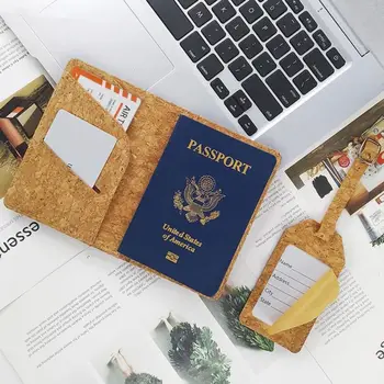 Идентификатор на Притежателя на паспорта Здрава багажная корк Набор от багажных birk Аксесоари Кацане етикет за куфар за Пътуване