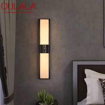 Месинг, с монтиран на стената лампа OULALA, модерни и Луксозни Мраморни стенни лампи, декорация за дома, Спалня, Всекидневна, Коридор