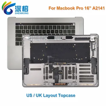 A2141 Клавиатура Topcase САЩ, Великобритания Английски Руски Френски Испански Италиански За MacBook Pro Retina 16 