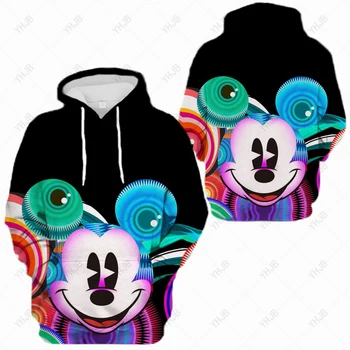 Hoody с дизайн на Дисни Мики Маус, Hoody на Хелоуин, Новост За жените, Мъжки спортни дрехи, Пуловер, Есенно-зимна hoody с качулка