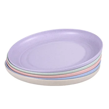 5 бр. чинии за детски Чинии, многократно набор от трайни съдове, Нечупливи леки трапезни плочи за домашната кухня