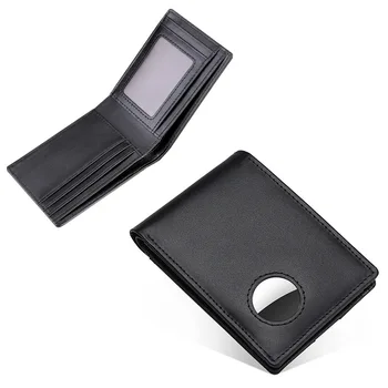 Чантата Airtag Мъжки Кожен RFID Мъжки портфейл, Държач за сметка на данни, Калъф за карта, Мъжки Сгъваем портфейл