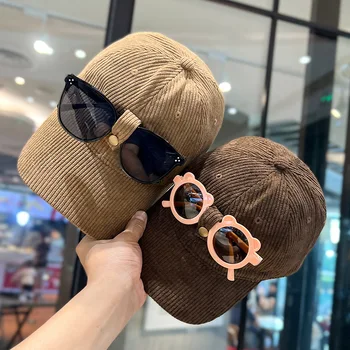 Модерна детска бейзболна шапка за слънчеви очила, Креативна Мъжки Дамски Шапка с модели 