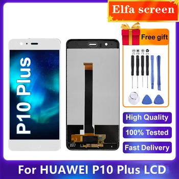 100% Тест Дисплей За Huawei P10 Plus LCD дисплей със сензорен екран и Замяна Дигитайзер в Рамката За Huawei P10Plus VKY-L09 VKY-L29 LCD