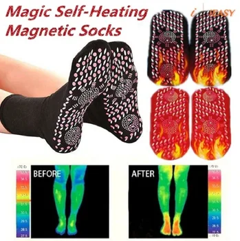 Чорапи за отслабване, самонагревающийся здравословен чорап, Обезболяващо, Външна терапия от настинки, магнитни минерални чорапи за мъже и жени